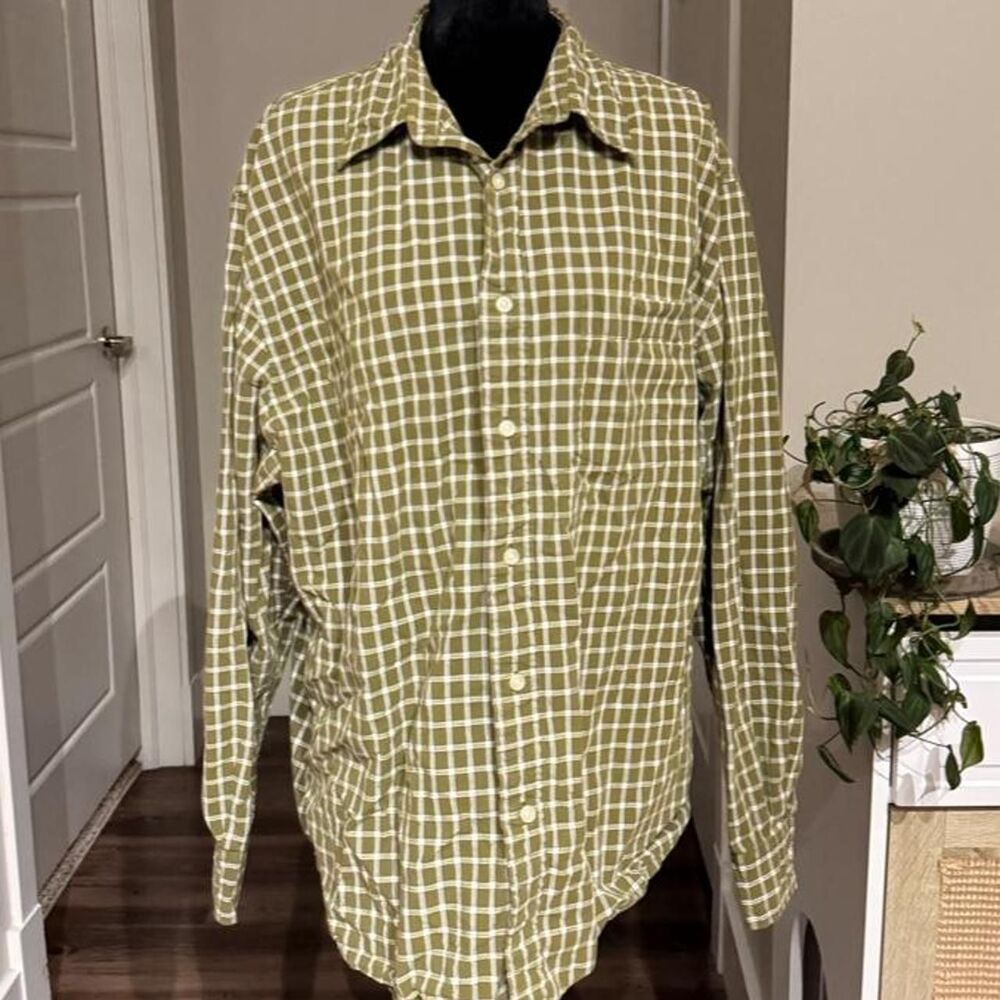 Express Men's Green Shirt